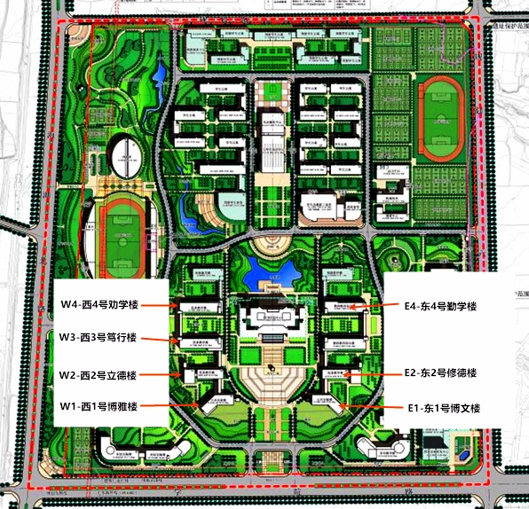 青海大学考点示意图